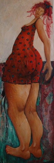 Meisje in het rood